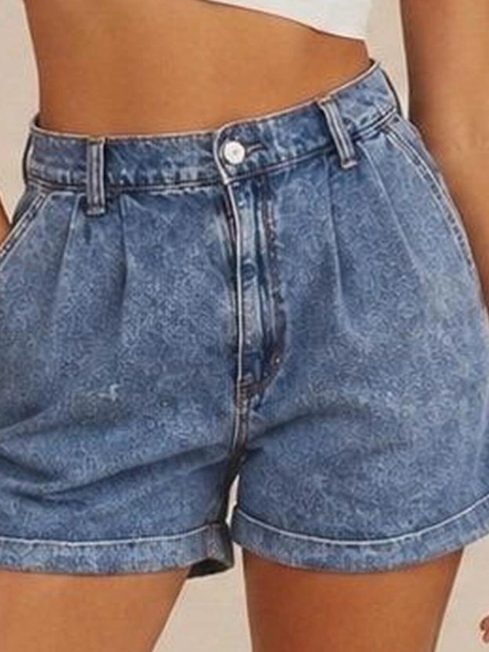 American Eagle High-Waist Blue Denim Women’s Shorts